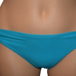 California Waves Hipster Bikini Bottom Lace Up Swimsuit Teal Size X-Small NWT